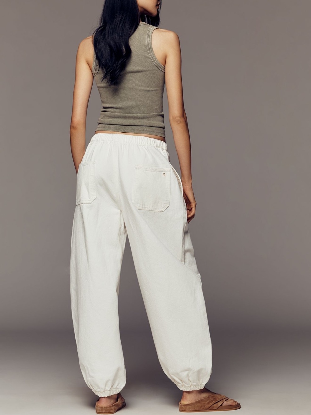 Pilcro Anthropologie High Rise Pull-on Denim Balloon Joggers NWT SOLD OUT - Picture 4 of 6